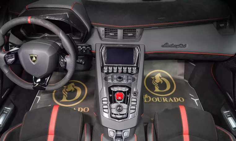 Buy Lamborghini Aventador SVJ Roadster in Red in Dubai