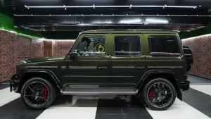 Mercedes-Benz G-Class AMG Double Night Package in Olive Green for Sale in Dubai