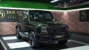 Mercedes-Benz G-Class AMG Double Night Package in Olive Green Super Car for Sale in Dubai