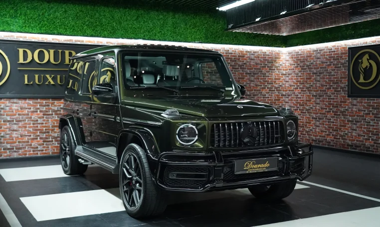 Mercedes-Benz G-Class AMG Double Night Package in Olive Green Super Car for Sale in Dubai