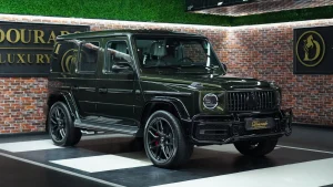 Mercedes-Benz G-Class AMG Double Night Package in Olive super Car for Sale in Dubai