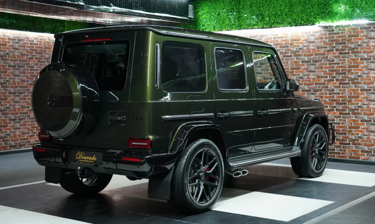 Mercedes-Benz G-Class AMG Double Night Package in Olive Green Exotic Car for Sale in Dubai