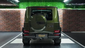 Mercedes-Benz G-Class AMG Double Night Package in Olive Green Dealership in Dubai UAE