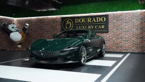 Ferrari Roma 2023 in Verde in Dubai UAE