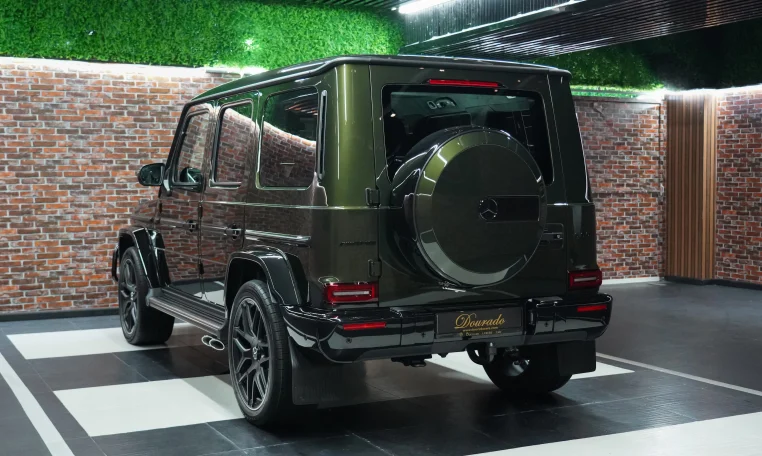 Mercedes-Benz G-Class AMG Double Night Package in Olive Green Dealership in UAE