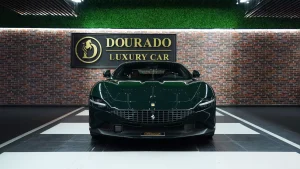 Ferrari Roma 2023 in Verde British Racing Car for Sale in Dubai UAE
