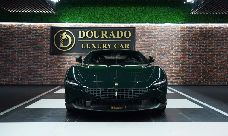 Ferrari Roma 2023 in Verde British Racing Car for Sale in Dubai UAE