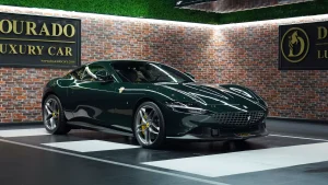 Ferrari Roma 2023 in Verde British Racing Luxury Car for Sale in Dubai UAE