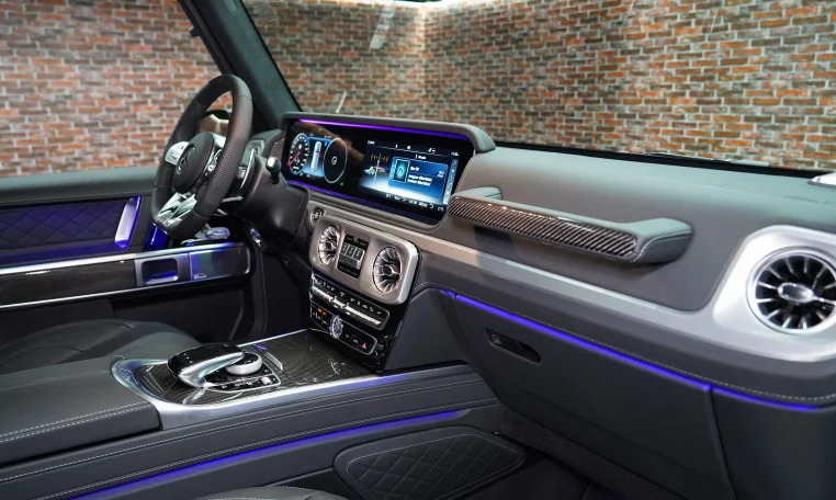 Mercedes-Benz G-Class AMG Double Night Package in Olive Green Luxury Car Dealership in UAE