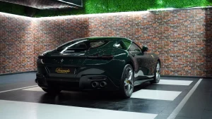 Ferrari Roma 2023 in Verde British Racing Dealership in Dubai