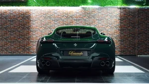 Ferrari Roma 2023 in Verde British Racing Super Car Dealership in Dubai