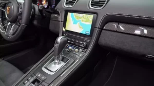 Porsche 718 Boxter GTS in Silver Exterior Dealership in UAE