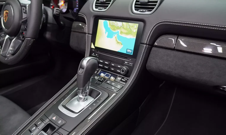 Porsche 718 Boxter GTS in Silver Exterior Dealership in UAE