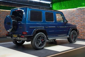 Mercedes G 63 AMG in Blue Dealership in Dubai