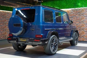 Mercedes G 63 AMG in Blue Dealership in Dubai UAE