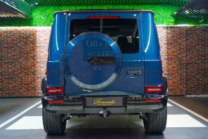 Mercedes G 63 AMG in Blue Dealership in UAE