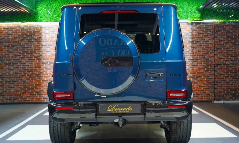 Mercedes G 63 AMG in Blue Dealership in UAE