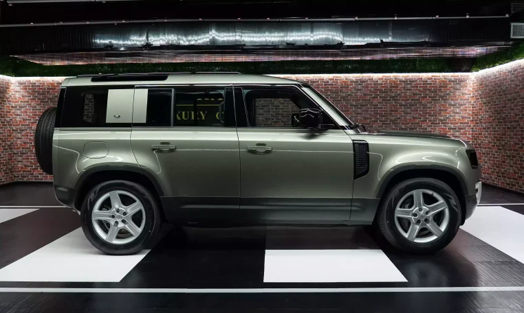 Buy 2023 Land Rover Defender P400 SE: Luxury in Elegant Green Exotic car in UAE