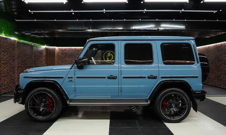 Mercedes-Benz G-Class Double Night Package in China Blue Car Sale in Dubai