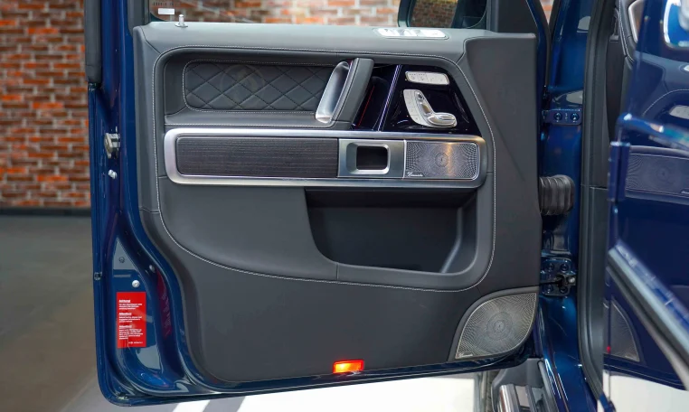 Mercedes G 63 AMG in Blue Super Car Dealership in UAE