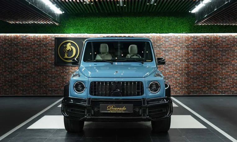 Mercedes-Benz G-Class Double Night Package in China Blue for Sale in Dubai