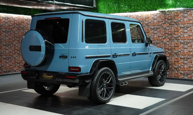 Mercedes-Benz G-Class Double Night Package in China Blue Dealership in UAE
