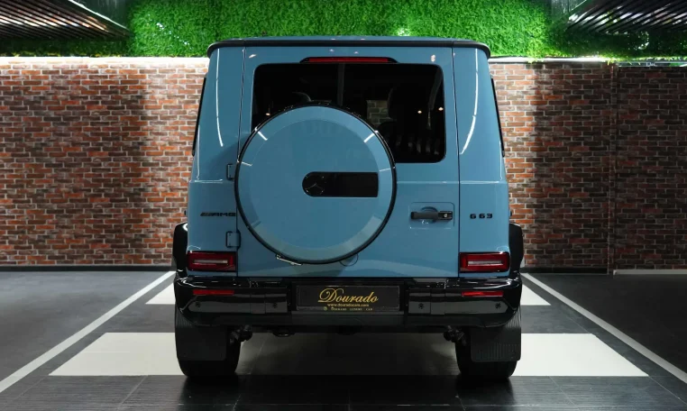 Mercedes-Benz G-Class Double Night Package in China Blue Dealership in Dubai