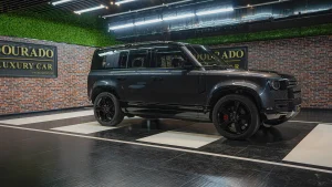Dubai Land Rover Defender in Grey Luxury car