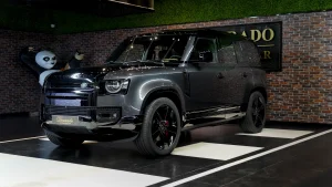 Dubai Land Rover Defender in Grey Luxury car for sale