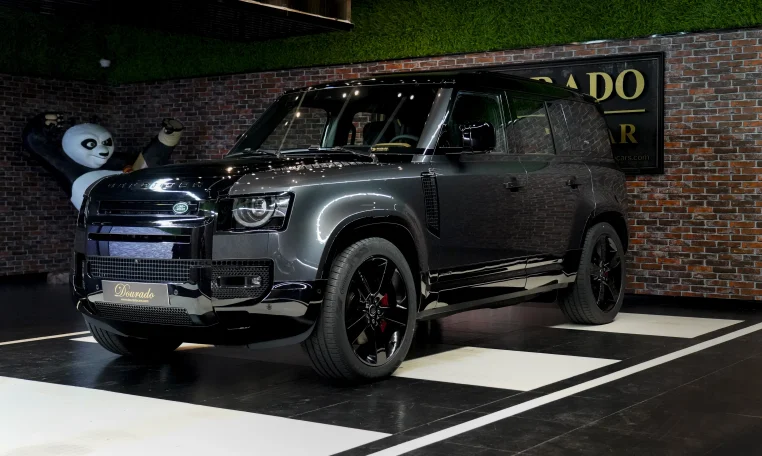 Dubai Land Rover Defender in Grey Luxury car for sale