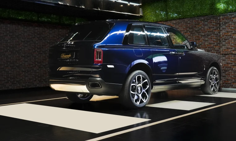 Buy Rolls Royce Cullinan Blue Exotic Car in Dubai UAE