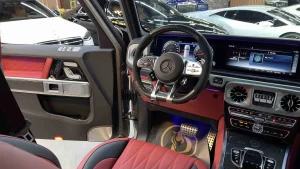 Mercedes g63 in Gray Dealership in Dubai