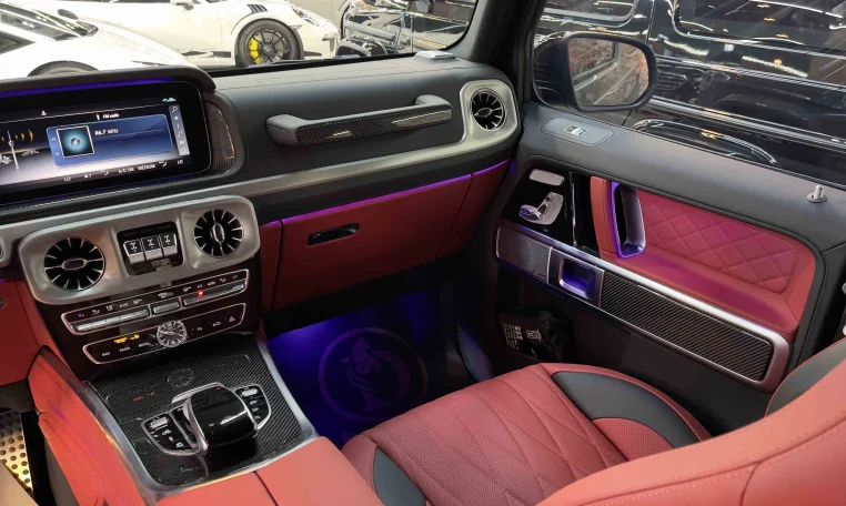 Mercedes g63 in Gray Dealership in Dubai UAE