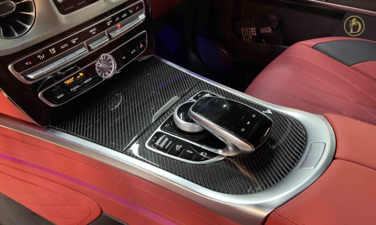 Mercedes g63 in Gray Car Dealership in Dubai