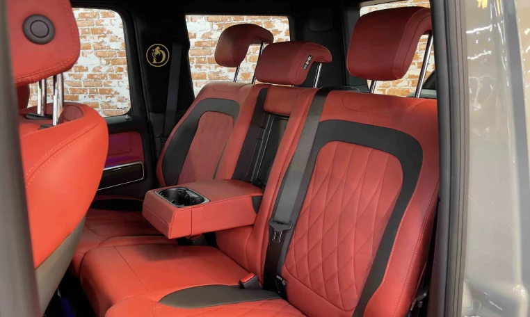 Mercedes g63 in Gray Exotic Car Dealership in Dubai