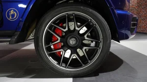 MERCEDES G-63 in Blue Dealership in Dubai UAE