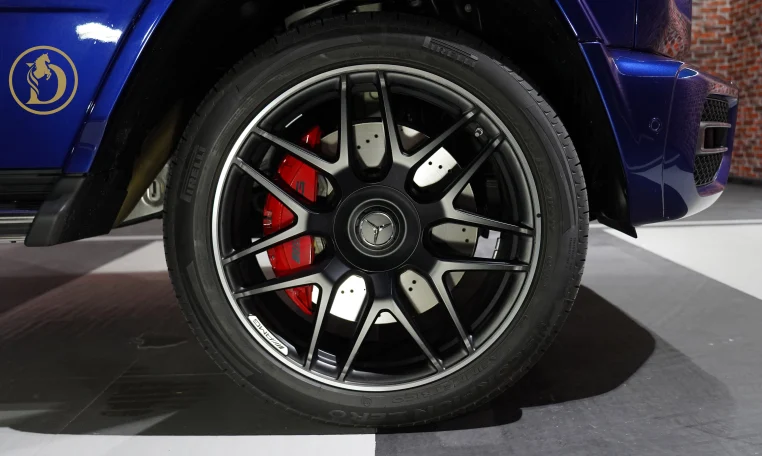 MERCEDES G-63 in Blue Dealership in Dubai UAE