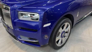 Rolls Royce Cullinan 2019 in Blue Dealership in UAE
