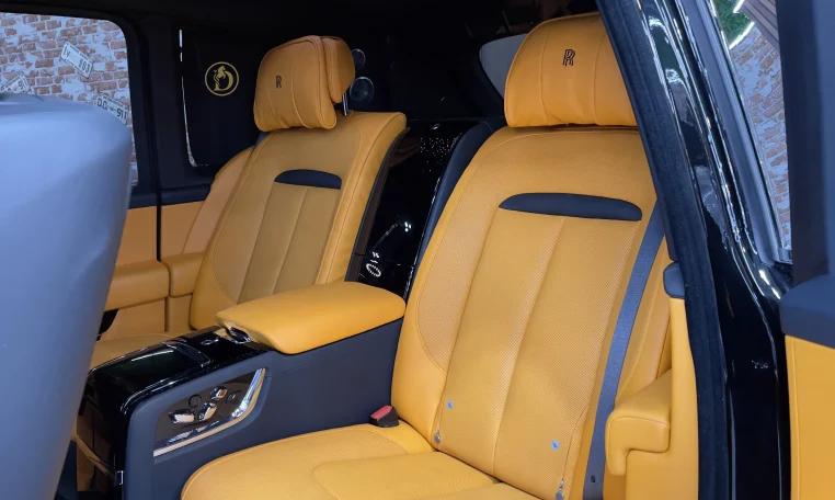 Rolls Royce Cullinan in Black Exotic Car Dealership in Dubai