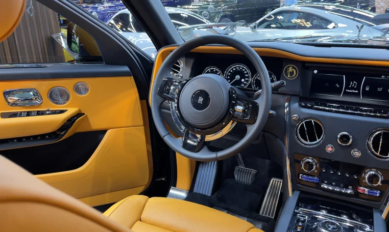 Rolls Royce Cullinan in Black Dealership in Dubai