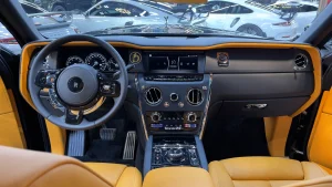 Rolls Royce Cullinan in Black Dealership in Dubai UAE