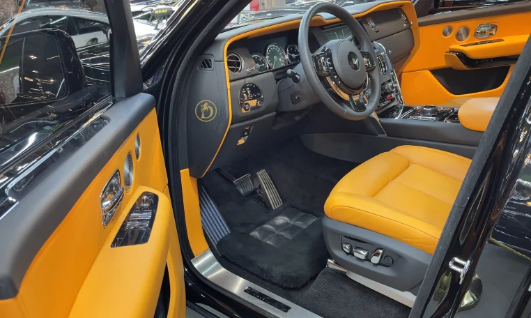 Rolls Royce Cullinan in Black Dealership in UAE