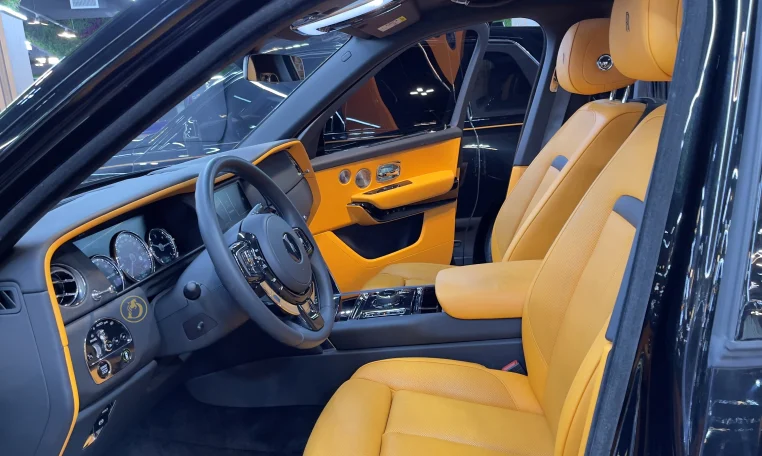 Rolls Royce Cullinan in Black Car Dealership in Dubai