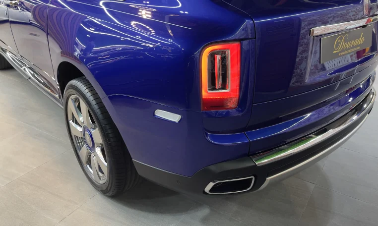 Rolls Royce Cullinan 2019 in Blue Super Car Dealership in Dubai
