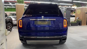 Rolls Royce Cullinan 2019 in Blue Luxury Car Dealership in Dubai