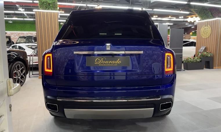 Rolls Royce Cullinan 2019 in Blue Luxury Car Dealership in Dubai