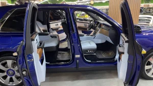 Rolls Royce Cullinan 2019 in Blue Exotic Car Dealership in Dubai