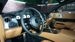 Rolls Royce Wraith in Dark Grey Car Dealership in Dubai