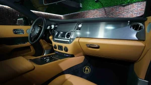 Rolls Royce Wraith in Dark Grey Luxury Car Dealership in Dubai