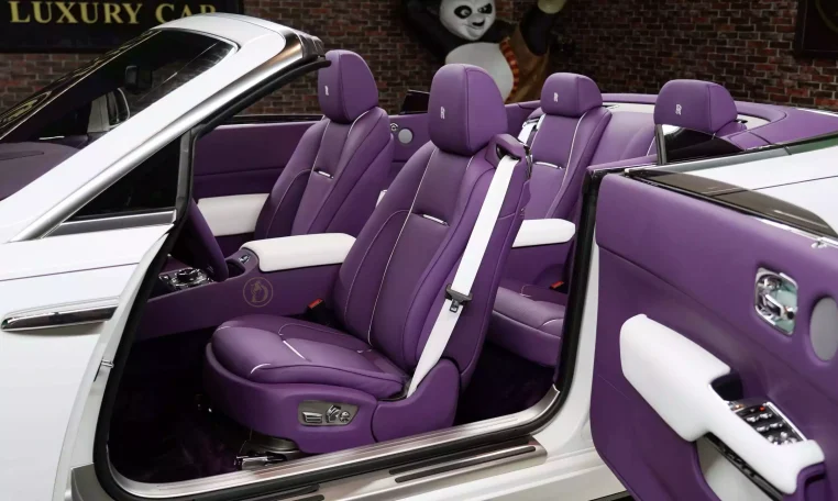 Rolls Royce Dawn in White Dealership in Dubai UAE